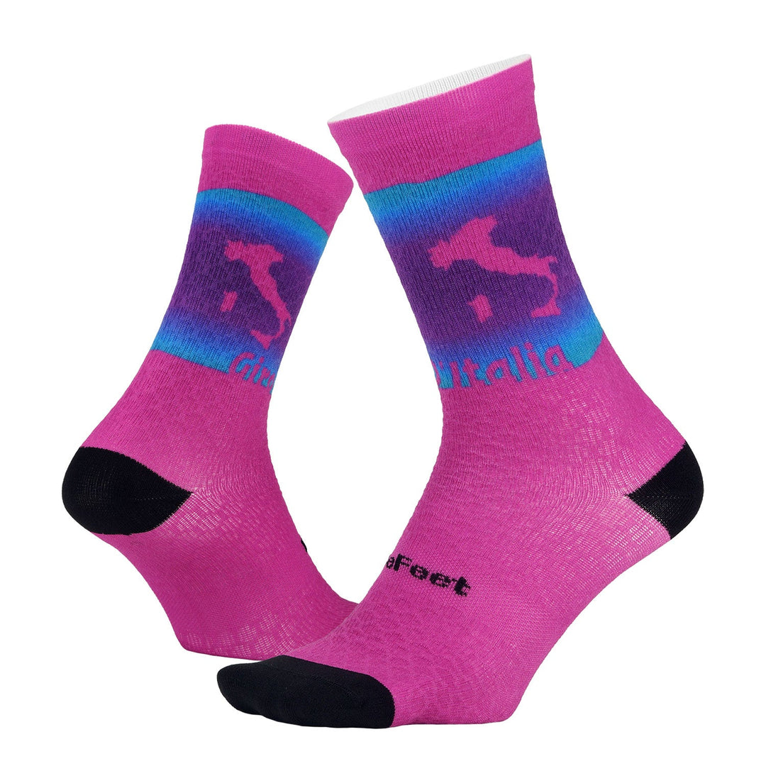 DeFeet Sub360 Evo Mont Ventoux 6" Crew Big Three Socks #athletic# #cycling# #run#