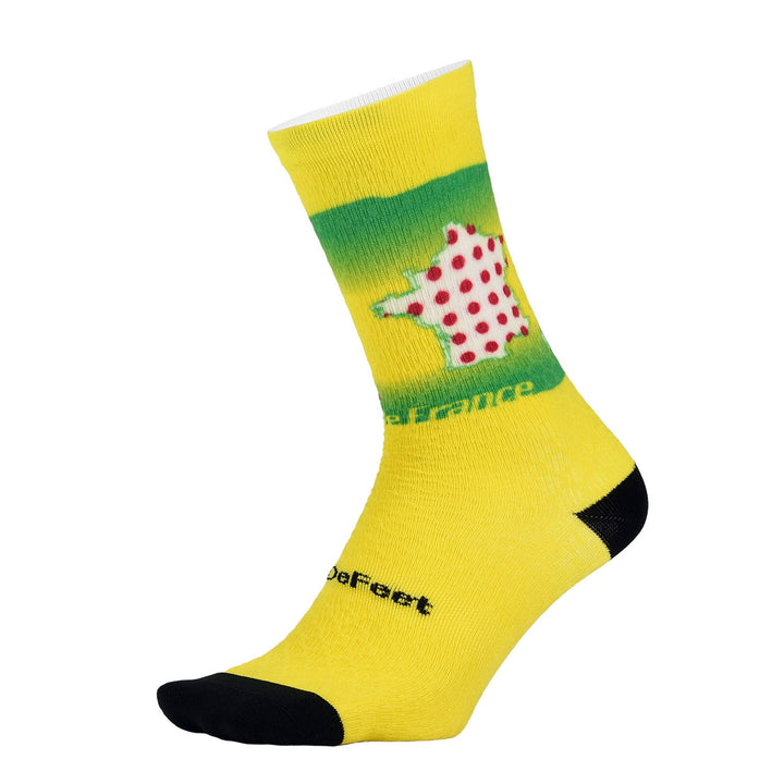 DeFeet Sub360 Evo Mont Ventoux 6" Crew Big Three Socks #athletic# #cycling# #run#