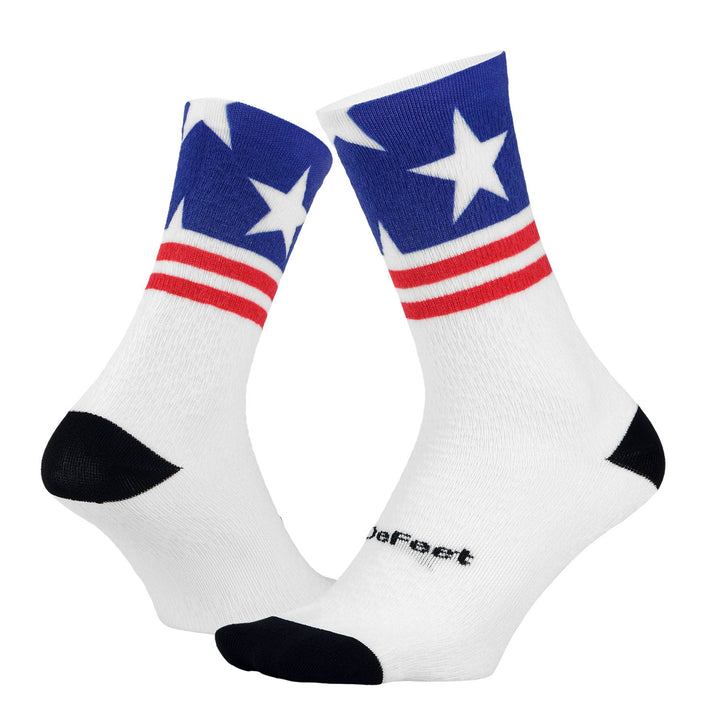 DeFeet Sub360 Evo Mont Ventoux 6" Stars and Stripes Socks #athletic# #cycling# #run#
