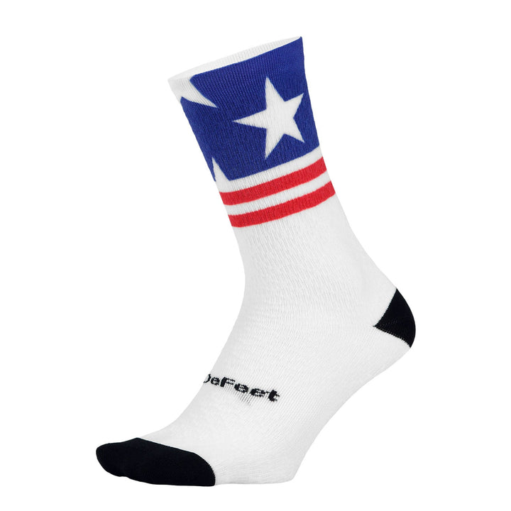 DeFeet Sub360 Evo Mont Ventoux 6" Stars and Stripes Socks #athletic# #cycling# #run#