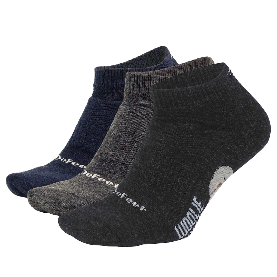DeFeet Woolie Boolie Ankle Bundle: 3 Pairs Socks #athletic# #cycling# #run#
