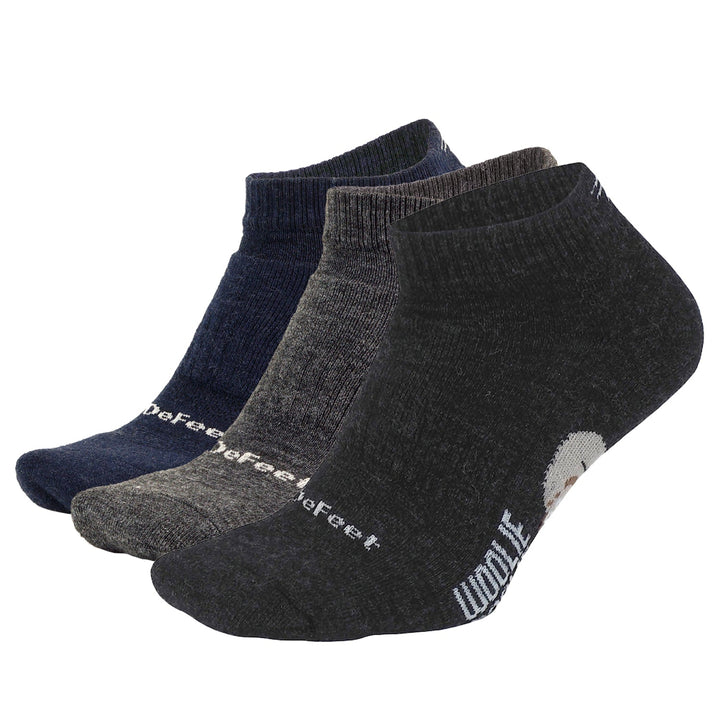 DeFeet Woolie Boolie Ankle Bundle: 3 Pairs Socks #athletic# #cycling# #run#