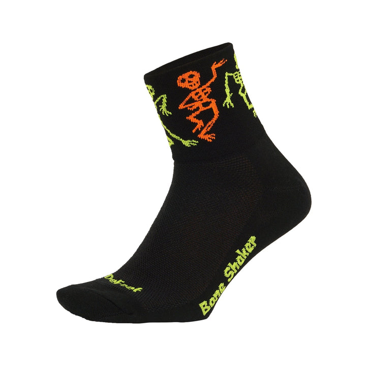 DeFeet Aireator 3" Bone Shaker Neon Socks #athletic# #cycling# #run#