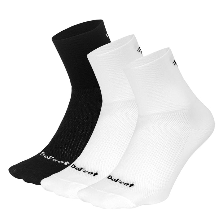DeFeet Aireator 3" D - Logo Solid Bundle: 3 Pairs Socks #athletic# #cycling# #run#