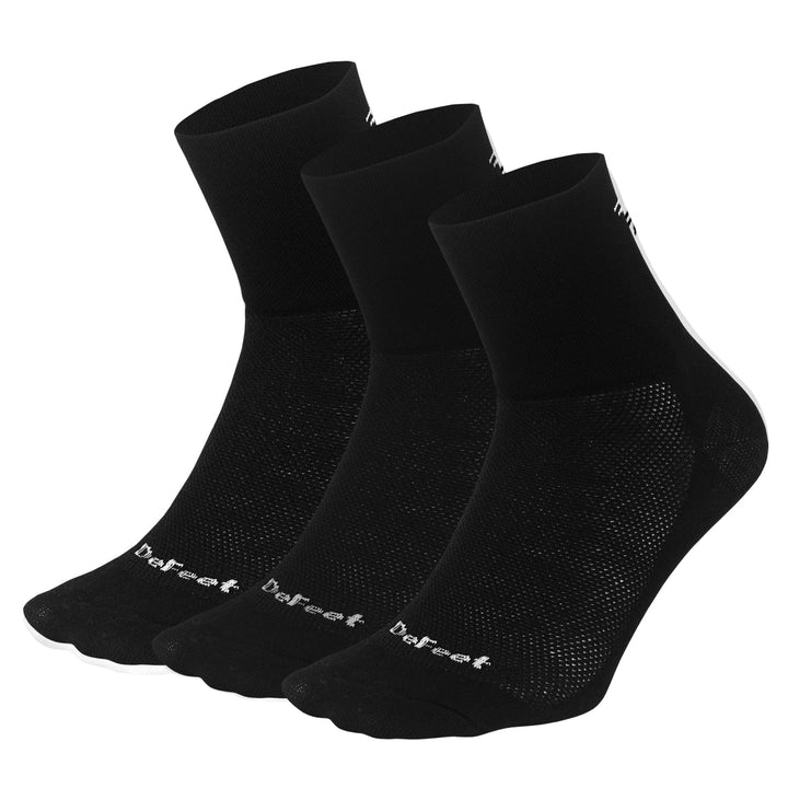 DeFeet Aireator 3" D - Logo Solid Bundle: 3 Pairs Socks #athletic# #cycling# #run#