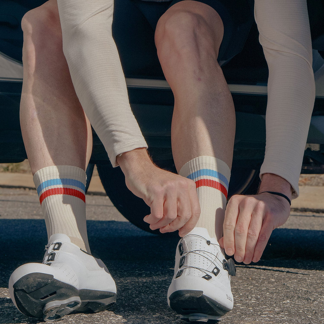 DeFeet Aireator 6" All Star Classic Ribbed Crew Socks #athletic# #cycling# #run#