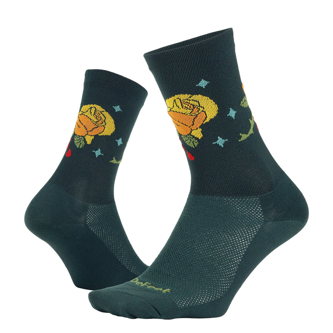 DeFeet Aireator 6" Crew Thorny Rose Socks #athletic# #cycling# #run#