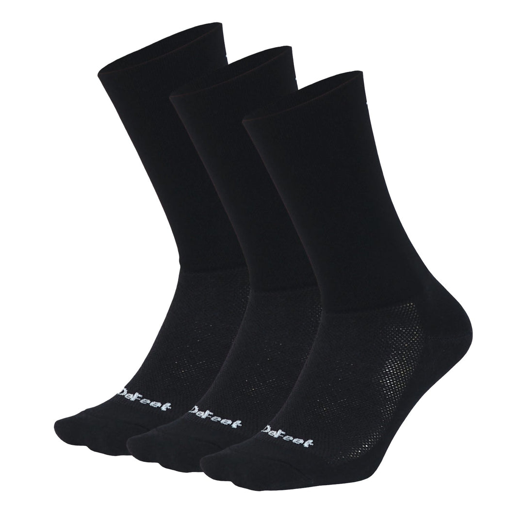 DeFeet Aireator 6" D - Logo Solid Bundle: 3 Pairs Socks #athletic# #cycling# #run#