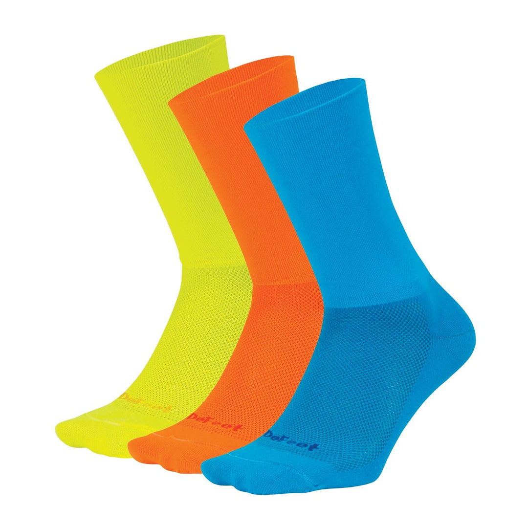 DeFeet Aireator 6" D - Logo Solid Bundle: 3 Pairs Socks #athletic# #cycling# #run#