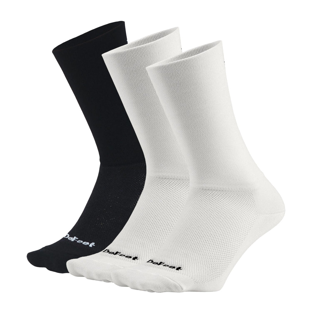 DeFeet Aireator 6" D - Logo Solid Bundle: 3 Pairs Socks #athletic# #cycling# #run#