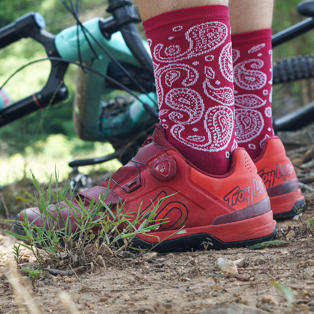 DeFeet Aireator 6" Paisley Socks #athletic# #cycling# #run#