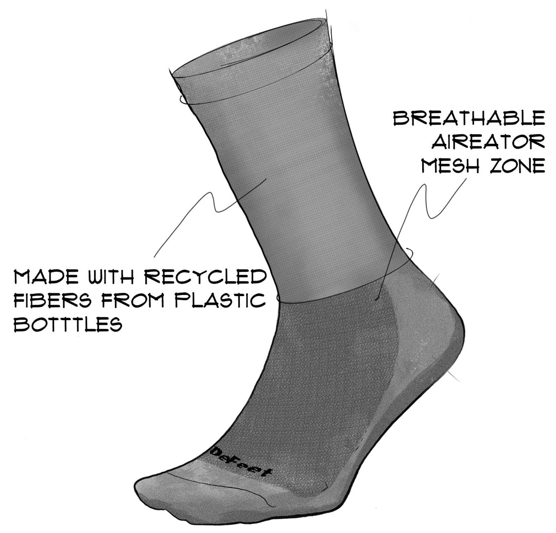 DeFeet Aireator 6" Pink Flamingo Socks #athletic# #cycling# #run#
