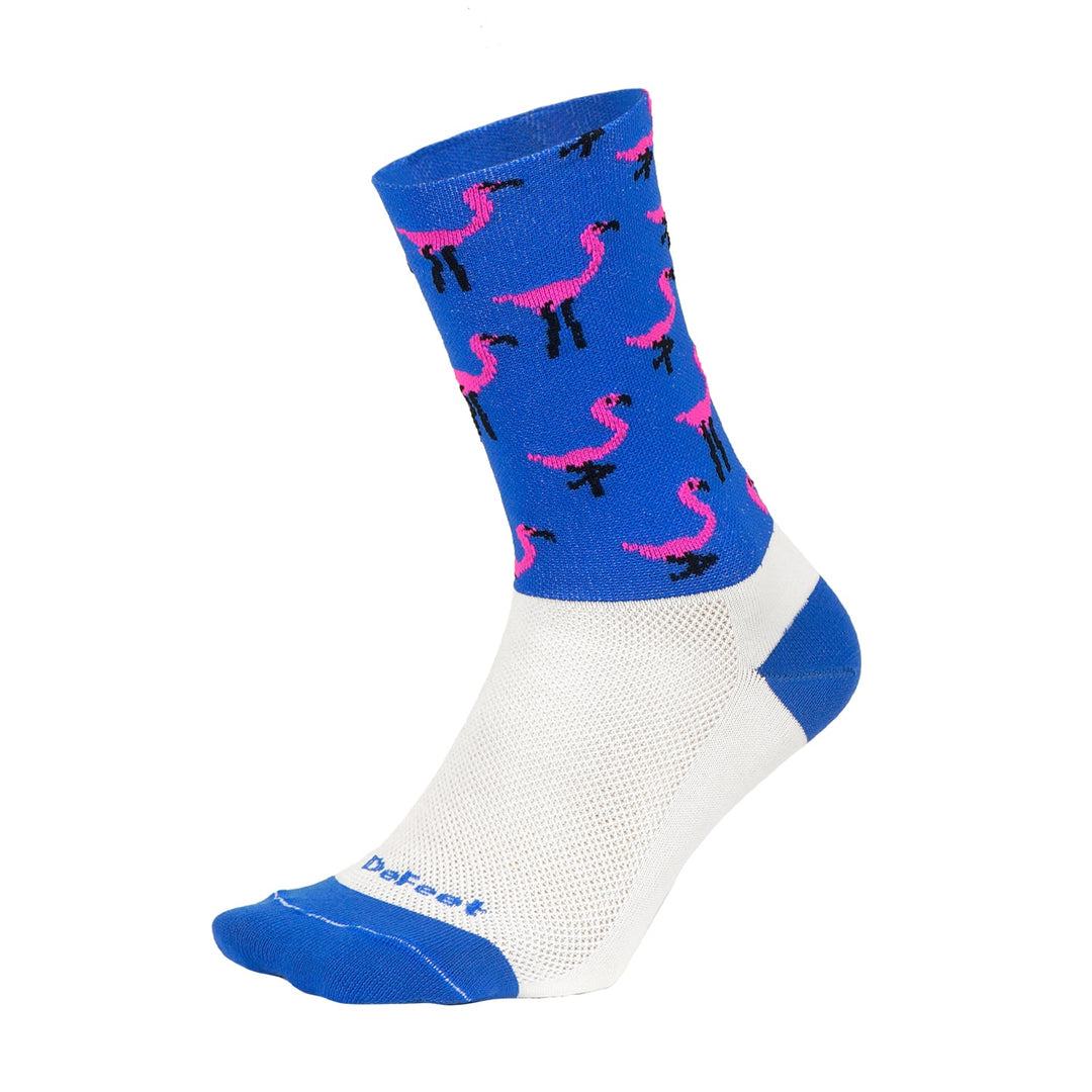 DeFeet Aireator 6" Pink Flamingo Socks #athletic# #cycling# #run#