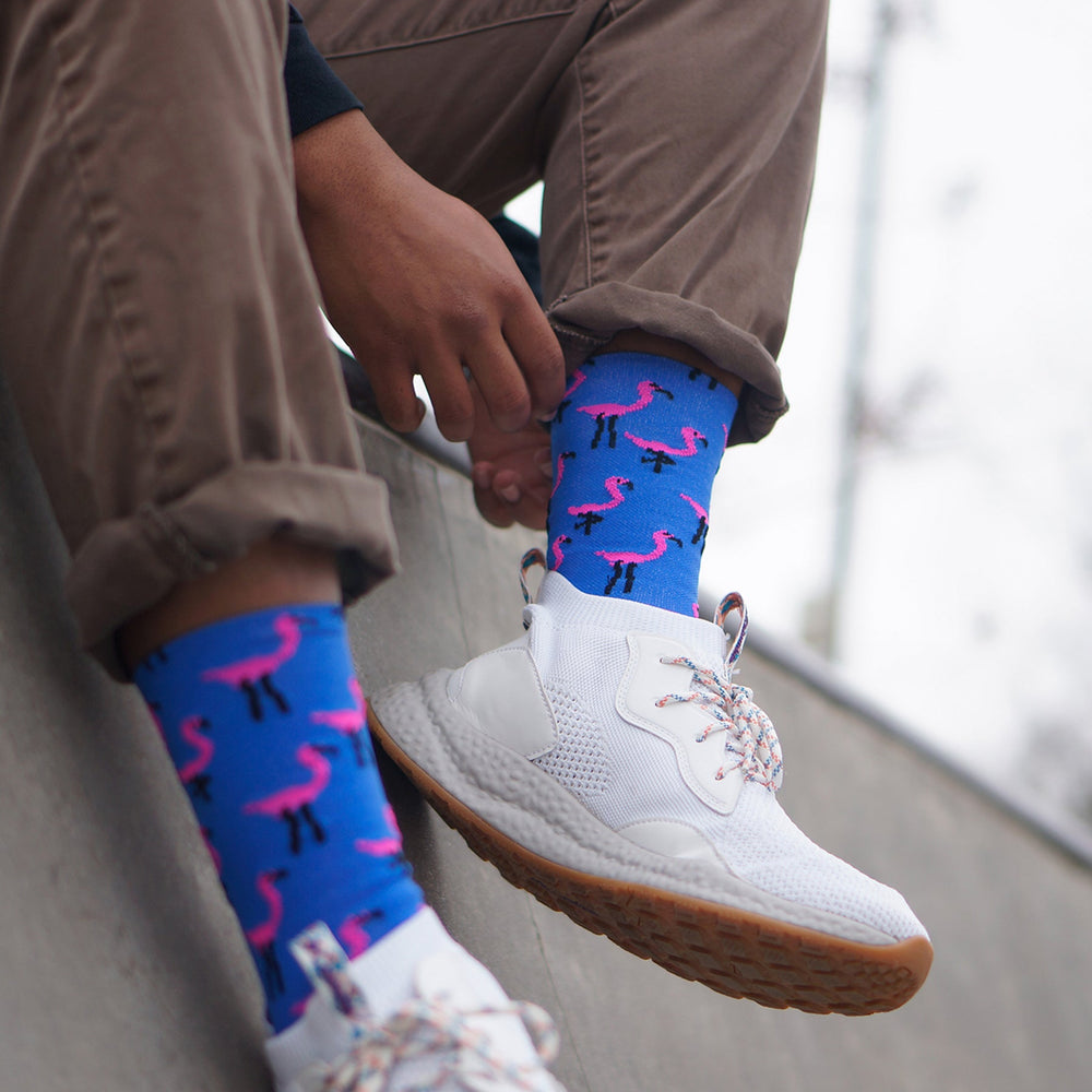 DeFeet Aireator 6" Pink Flamingo Socks #athletic# #cycling# #run#