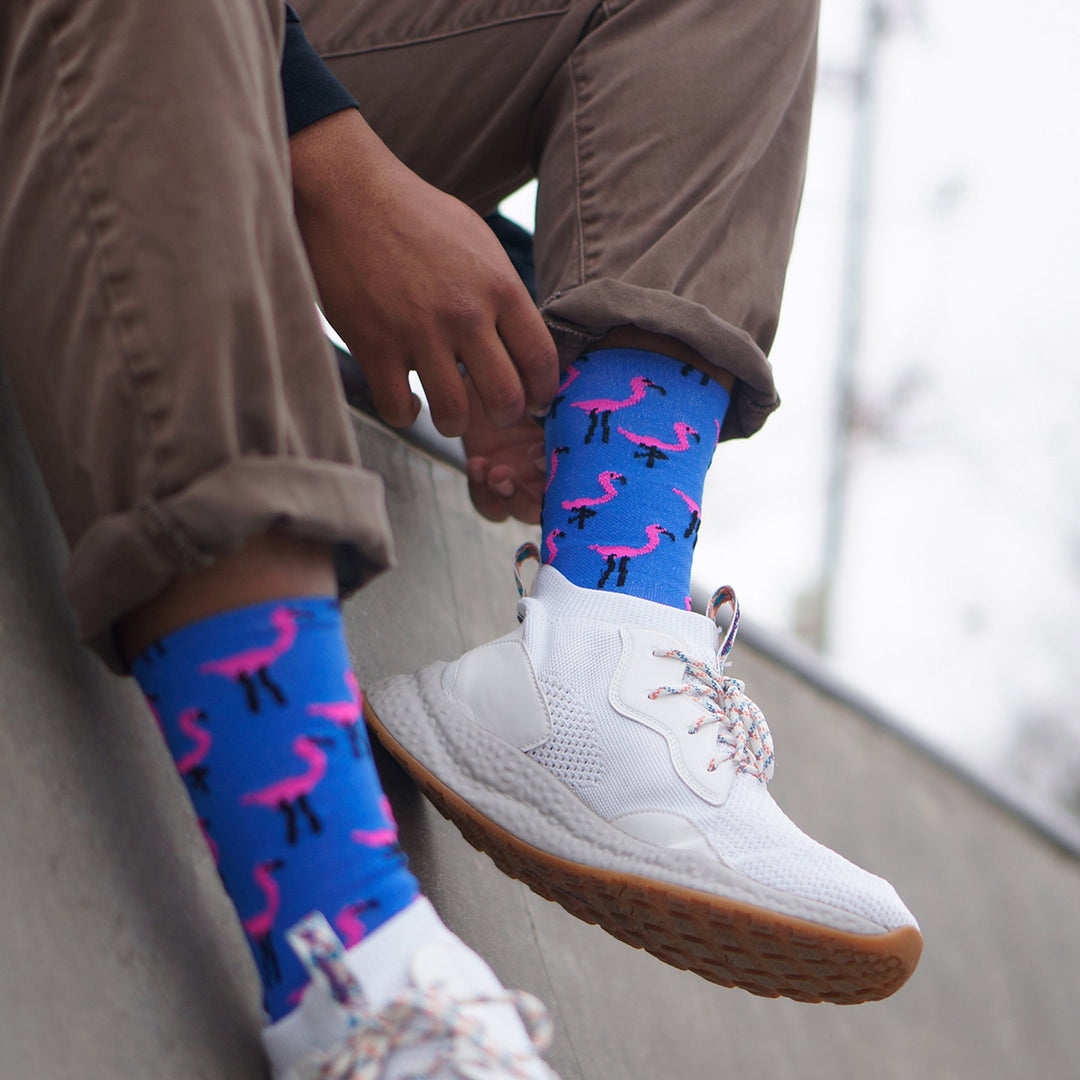 DeFeet Aireator 6" Pink Flamingo Socks #athletic# #cycling# #run#