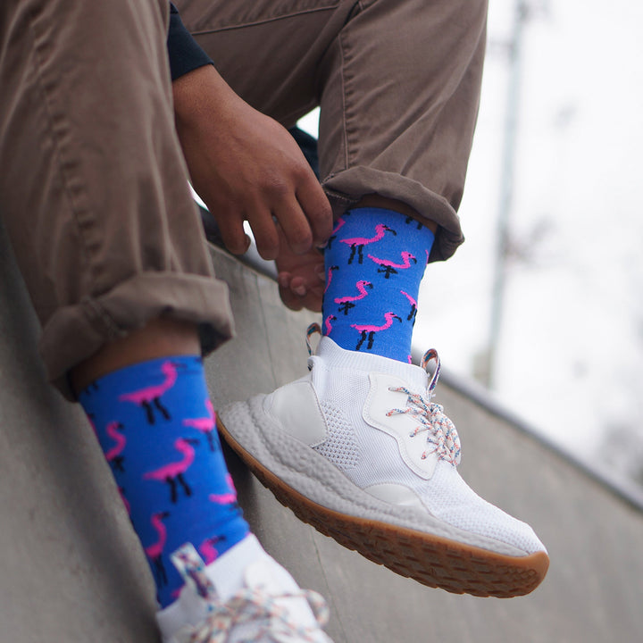 DeFeet Aireator 6" Pink Flamingo Socks #athletic# #cycling# #run#