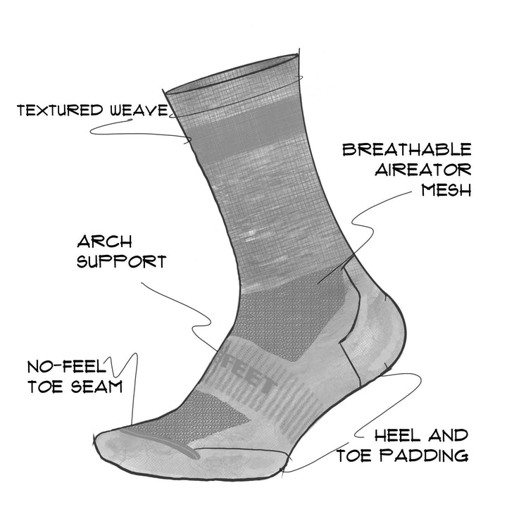 DeFeet Cush Wool Blend 7" Artifact Socks #athletic# #cycling# #run#
