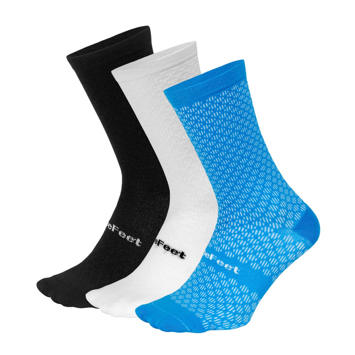 DeFeet Evo Mont Ventoux Crew Bundle: 3 Pairs Socks #athletic# #cycling# #run#