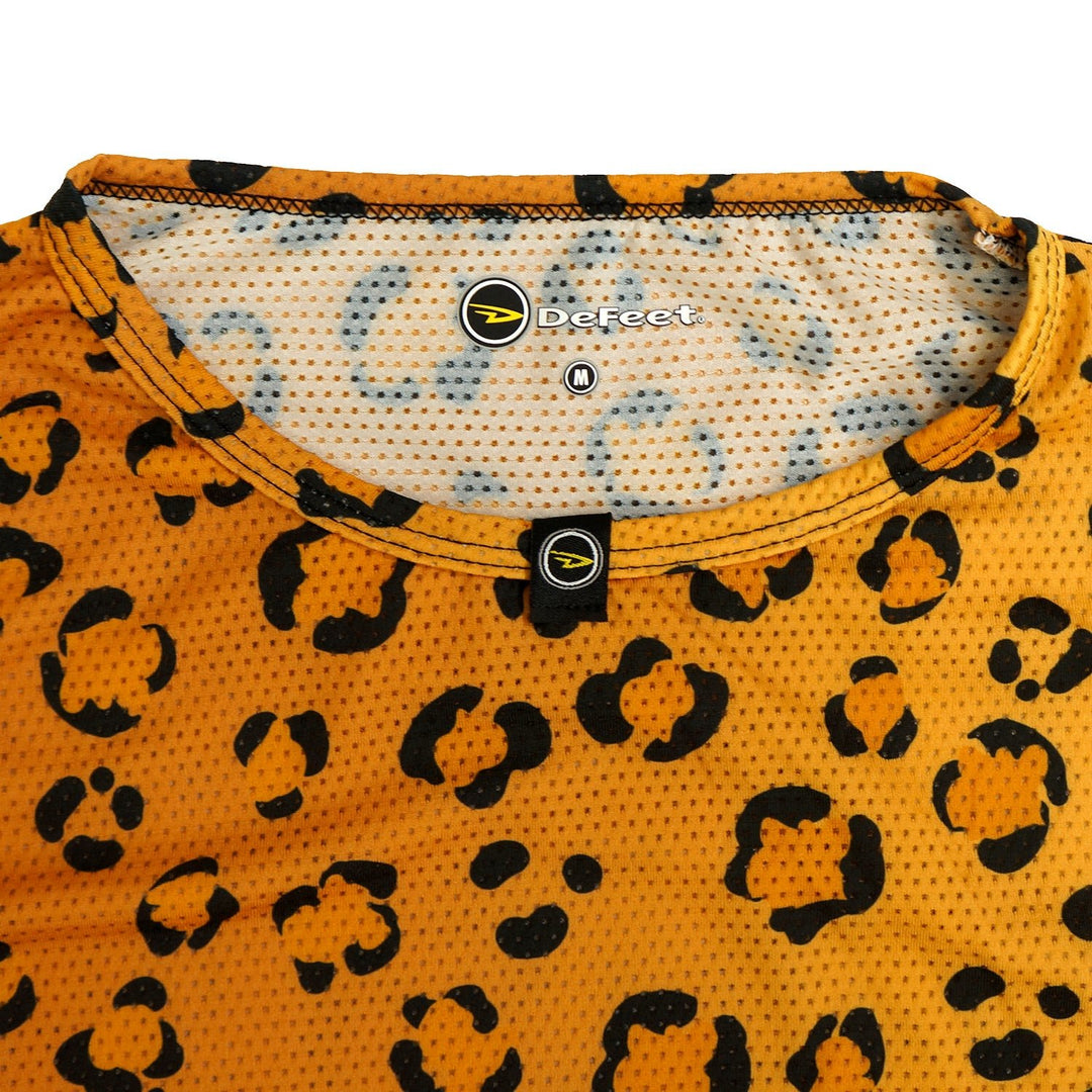DeFeet UnDLite Sublimation - Gold Leopard Base Layers #athletic# #cycling# #run#