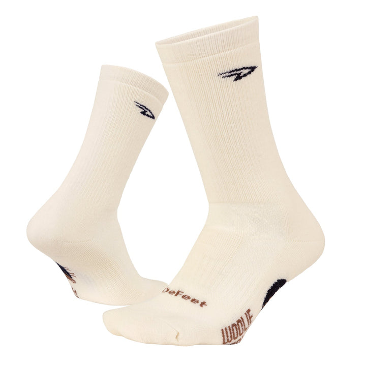 DeFeet Woolie Boolie 6" D - Logo Natural Socks #athletic# #cycling# #run#