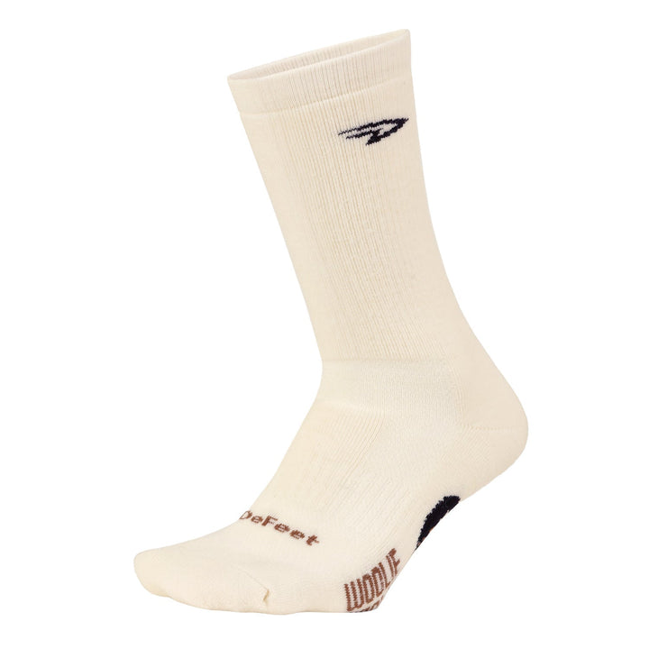 DeFeet Woolie Boolie 6" D - Logo Natural Socks #athletic# #cycling# #run#