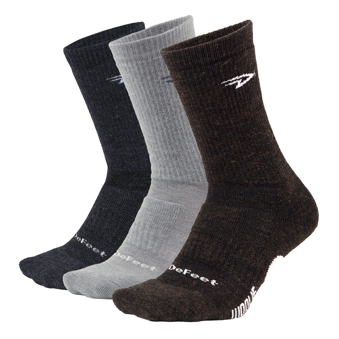 DeFeet Woolie Boolie Crew Bundle: 3 Pairs Socks #athletic# #cycling# #run#