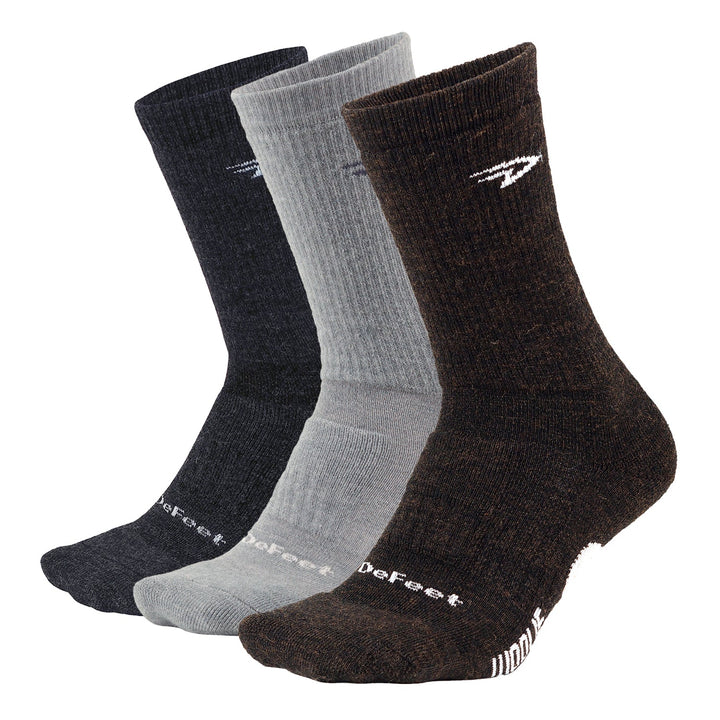 DeFeet Woolie Boolie Crew Bundle: 3 Pairs Socks #athletic# #cycling# #run#