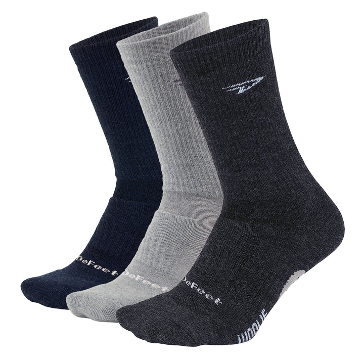 DeFeet Woolie Boolie Crew Bundle: 3 Pairs Socks #athletic# #cycling# #run#